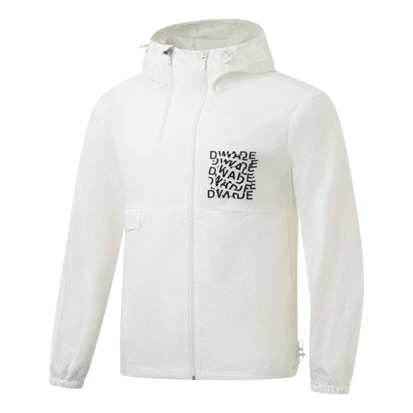 Li-Ning Way Of Wade Graphic Full Zip Hooded Jacket 'White' AFDT319-3 - 1