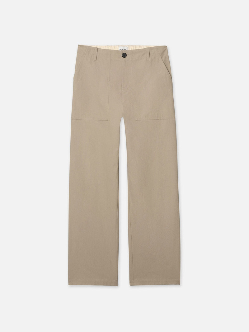 Patch Traveler Pants in Dark Beige 1