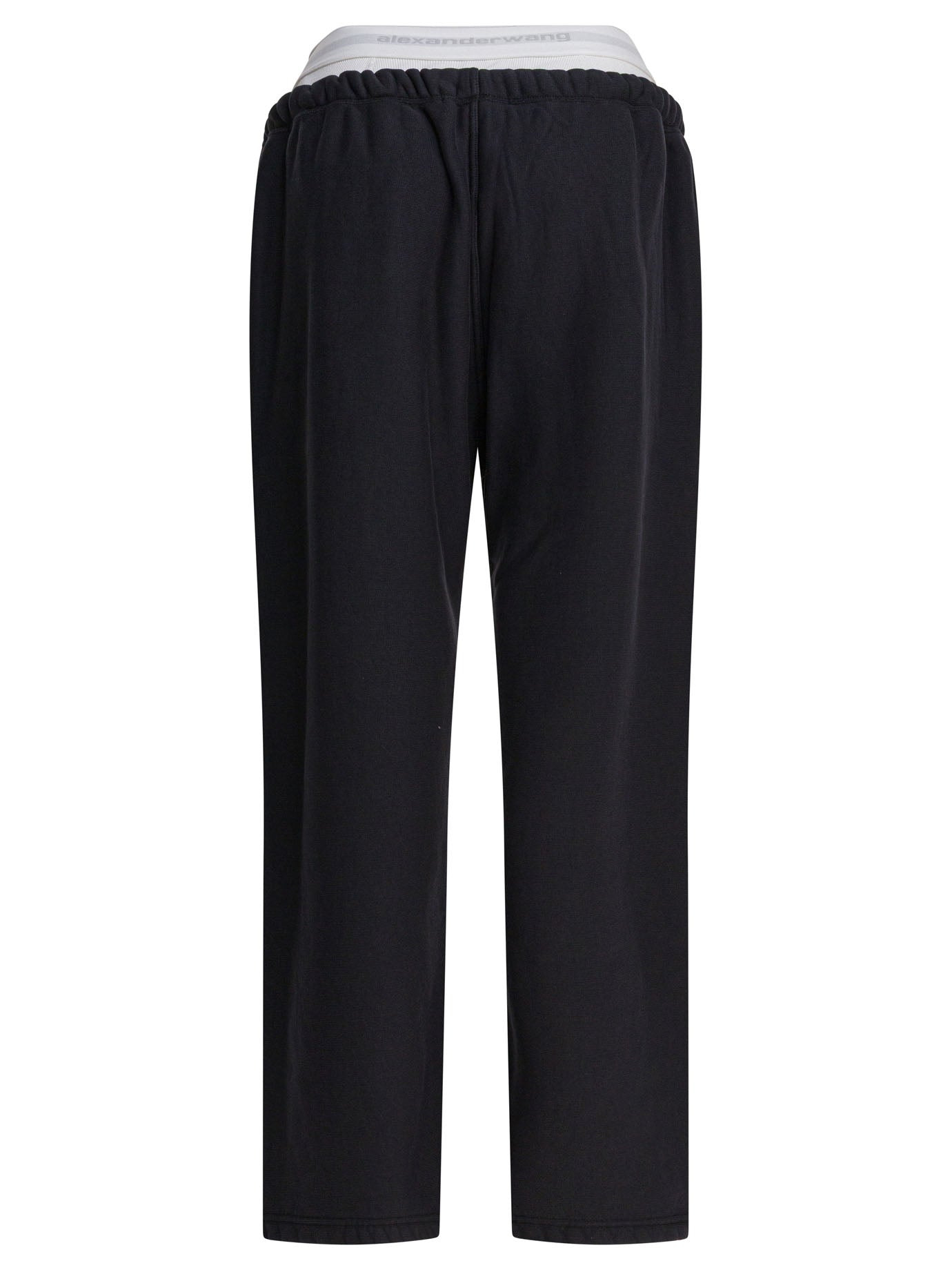 Alexander Wang Wide Leg Sweatpant W/ Logo Elastic Exposed Brief - 2