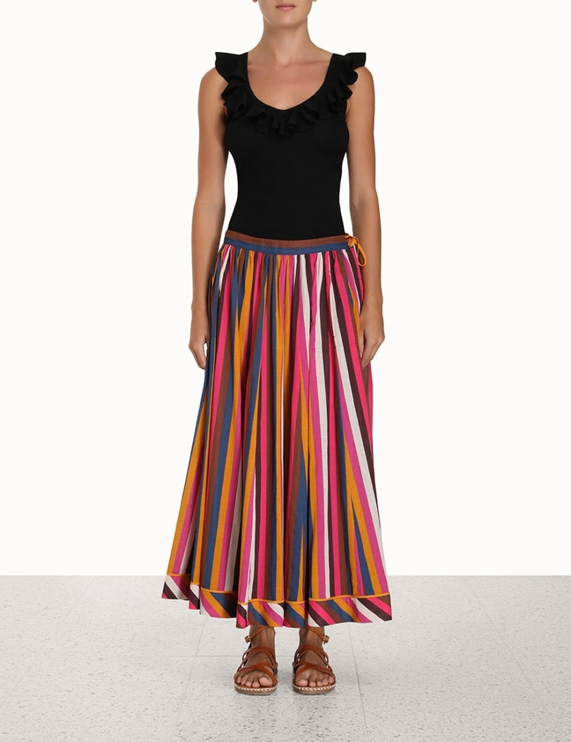 Zimmermann DEVI V-NECK FRILL TANK outlook