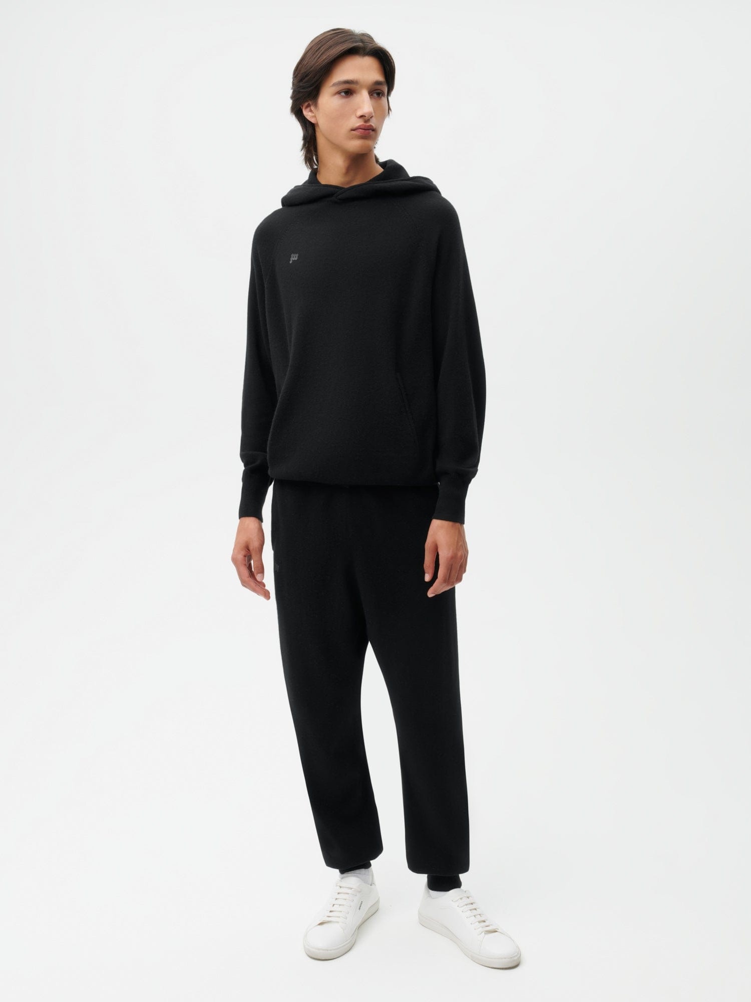 Archive Mens Recycled Cashmere Track Pants - Black - 2