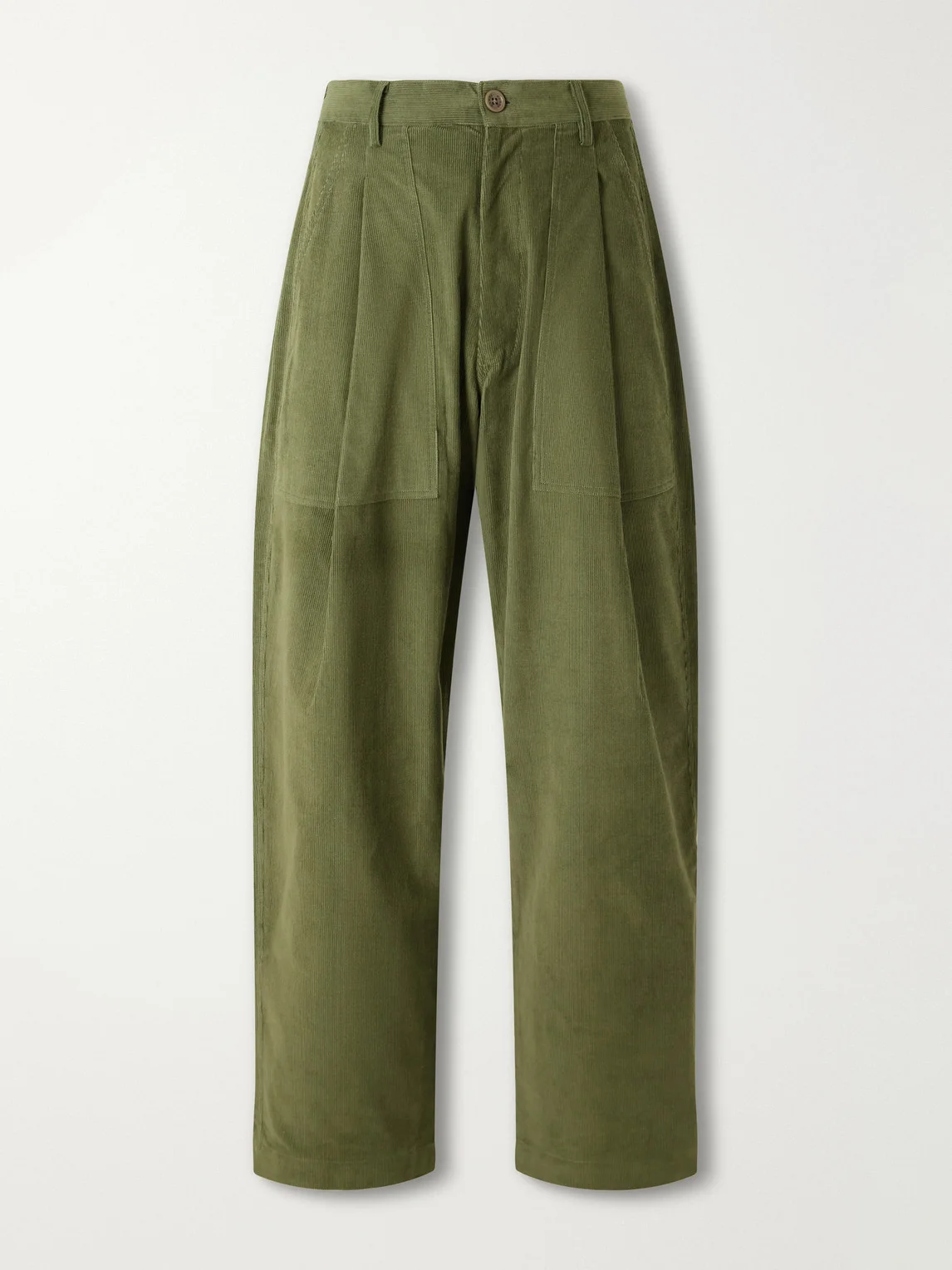 Yuki Straight-Leg Cotton-Corduroy Trousers - 1