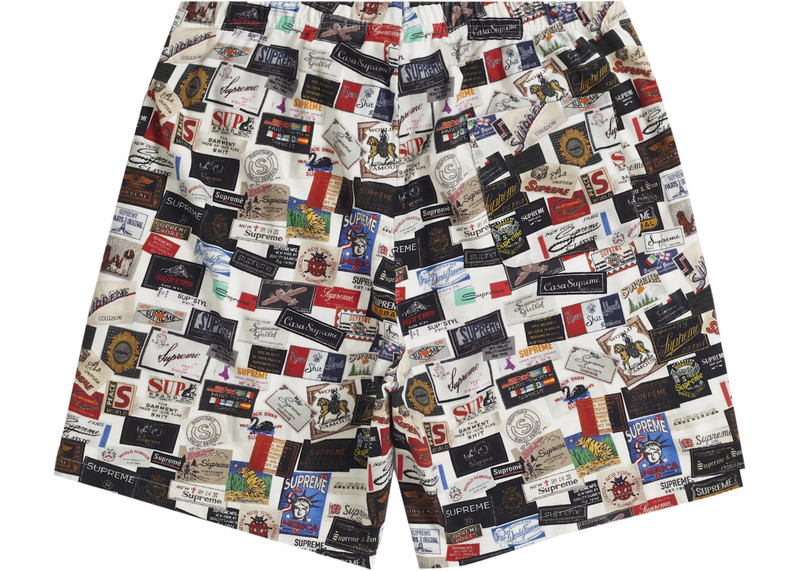Supreme Supreme Labels Pique Short White outlook