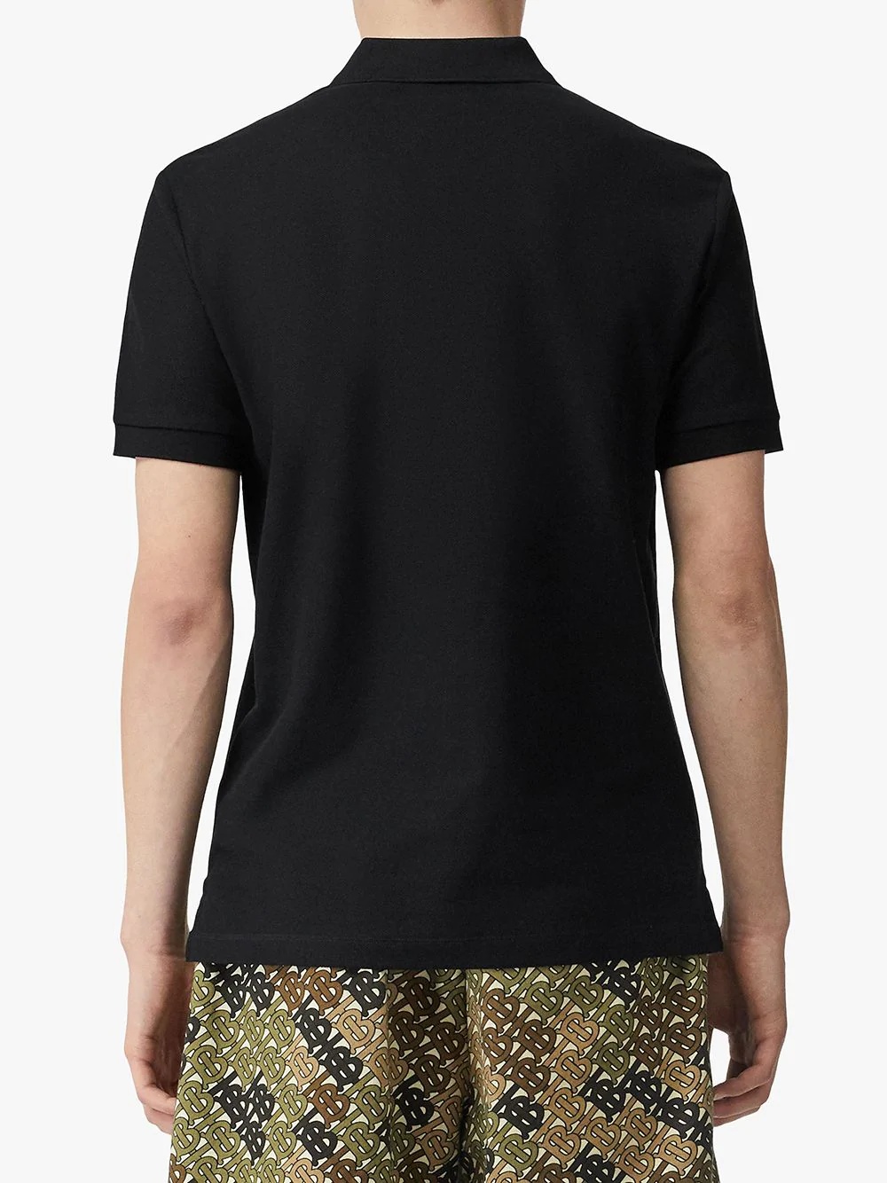 Monogram Motif Cotton Piqué Polo Shirt - 4