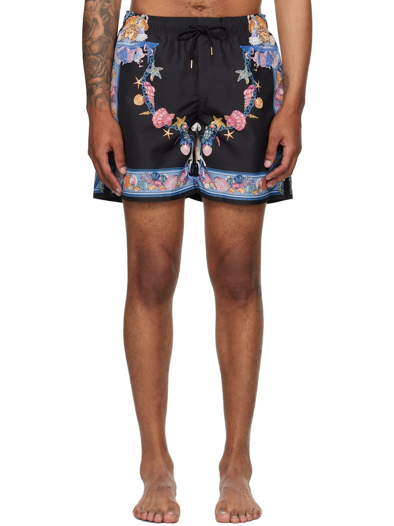 Black & Blue Coral Theatre Board Swim Shorts 1