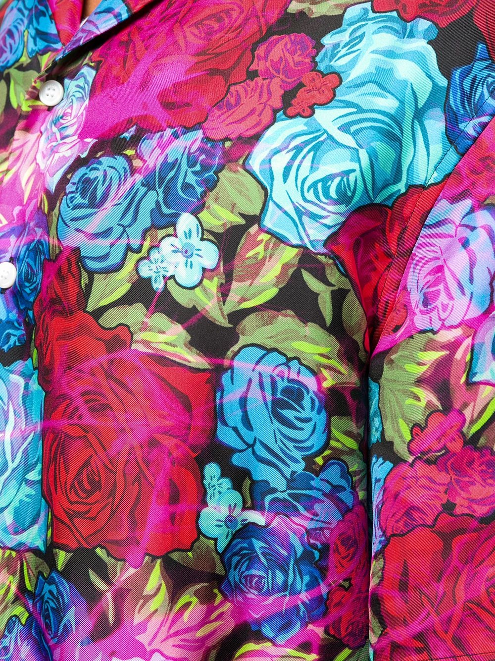 floral silk shirt - 5