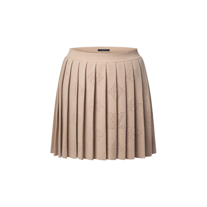 Pleated Mahina Knit Skirt 1