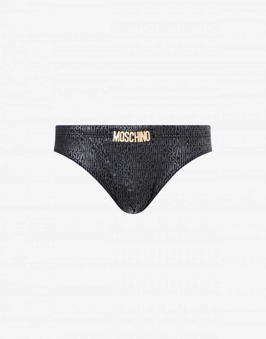 LYCRA SWIM BRIEFS LETTERING LOGO - 1