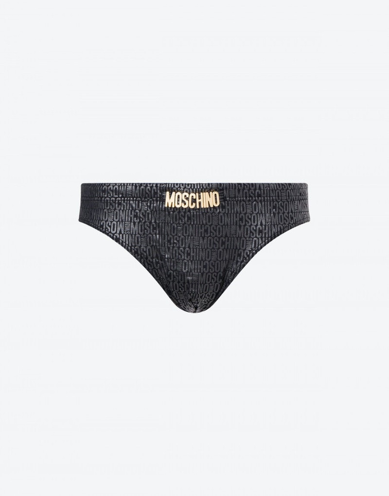 LYCRA SWIM BRIEFS LETTERING LOGO 1