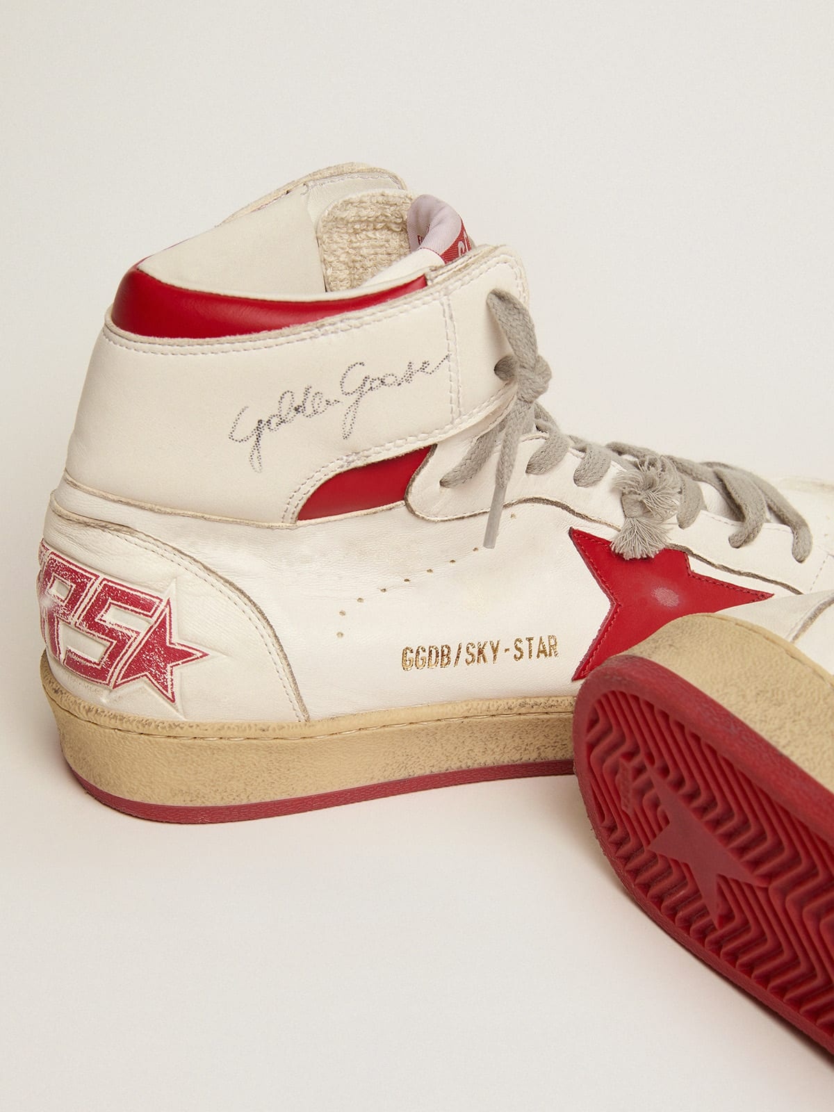 Men's Sky-Star with signature on the ankle and red inserts - 4