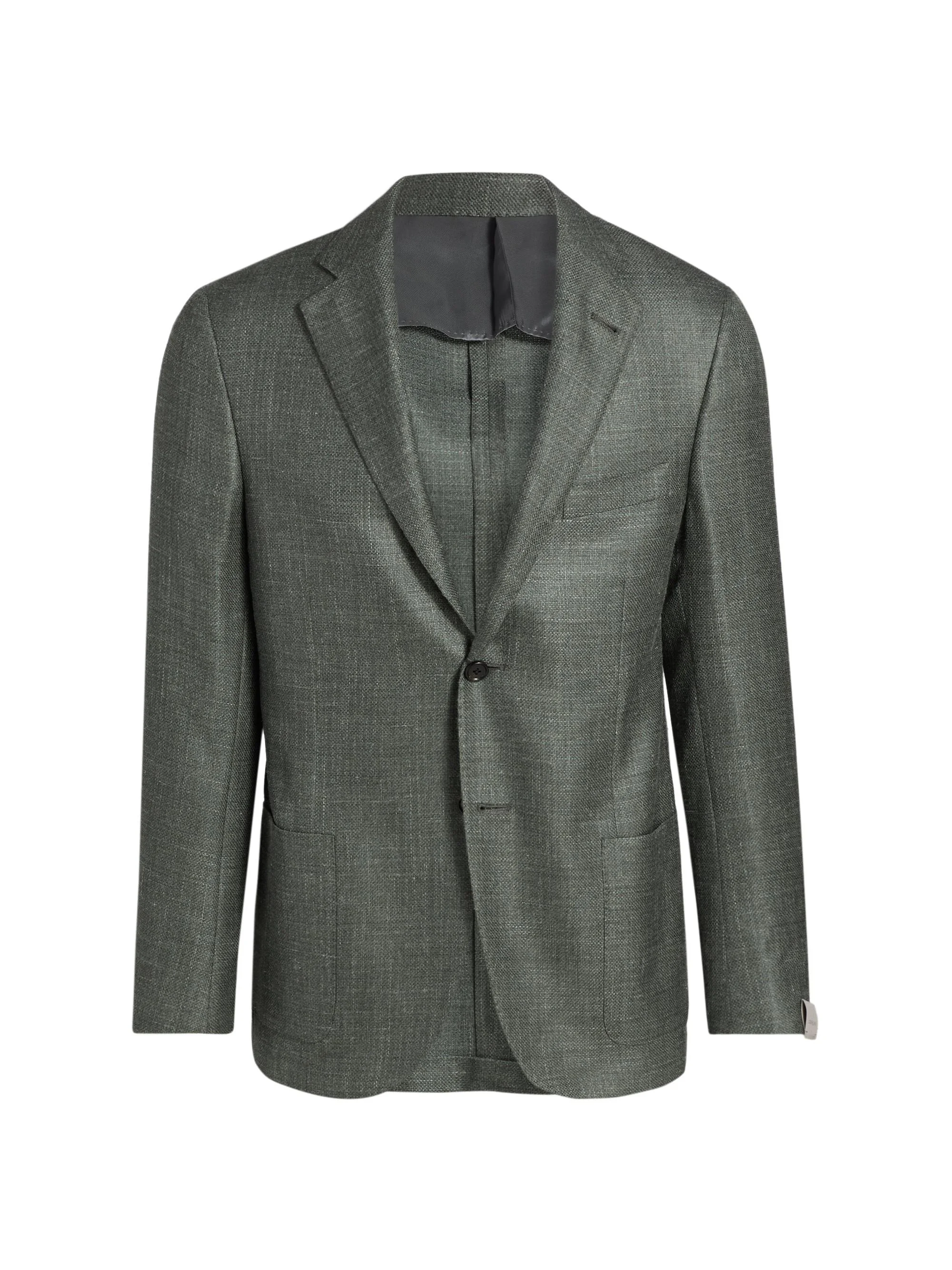 Men's Textured Wool-Linen Sport Coat - Sage Texture - 1