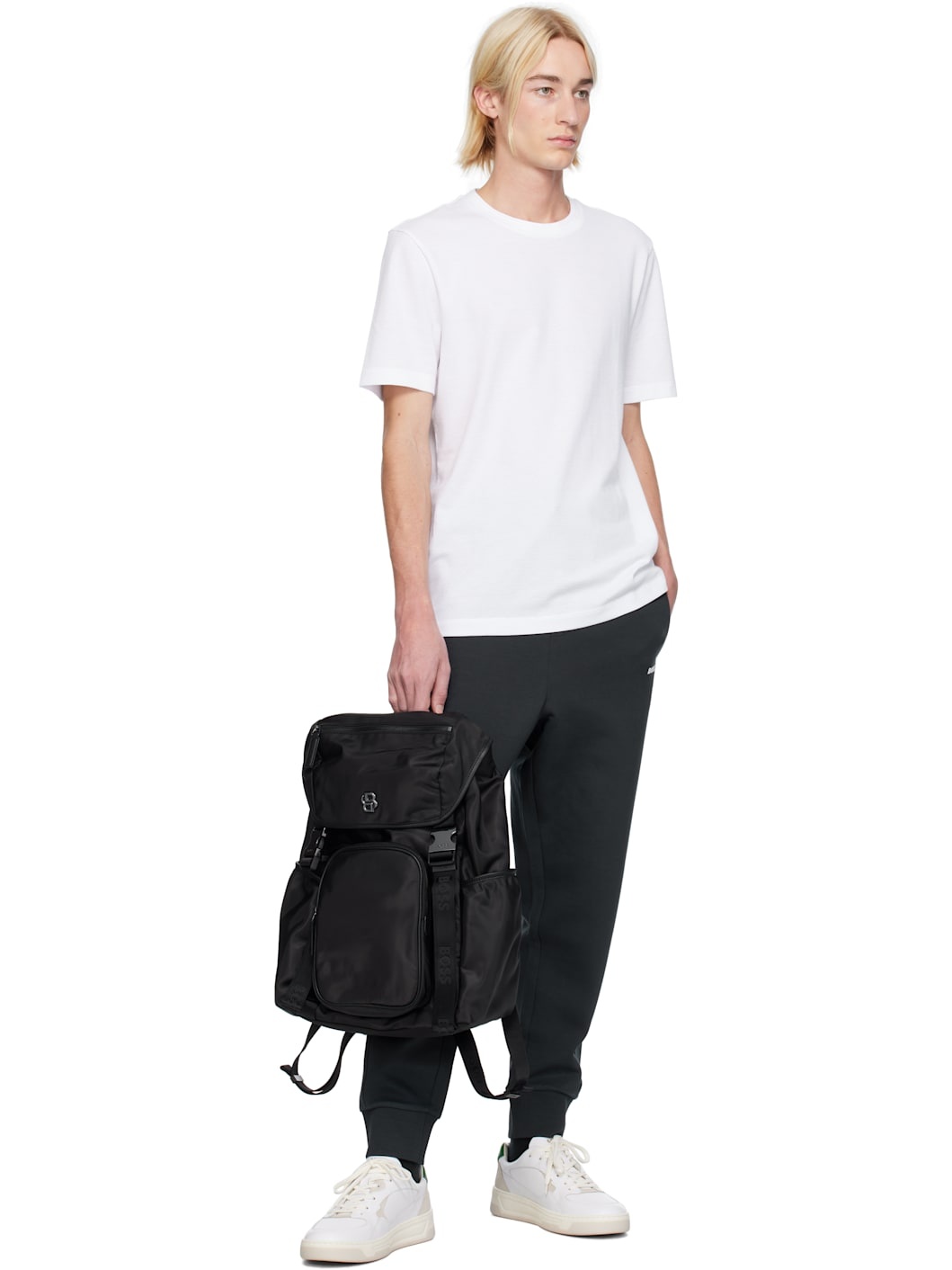 White Jacquard T-shirt - 4