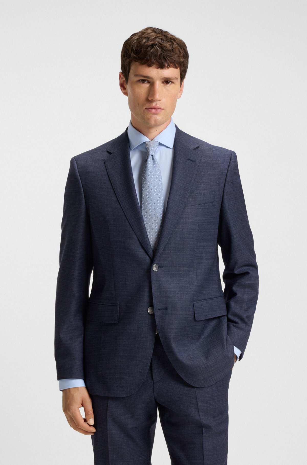 SILK-BLEND TIE WITH DOT MOTIF - 2