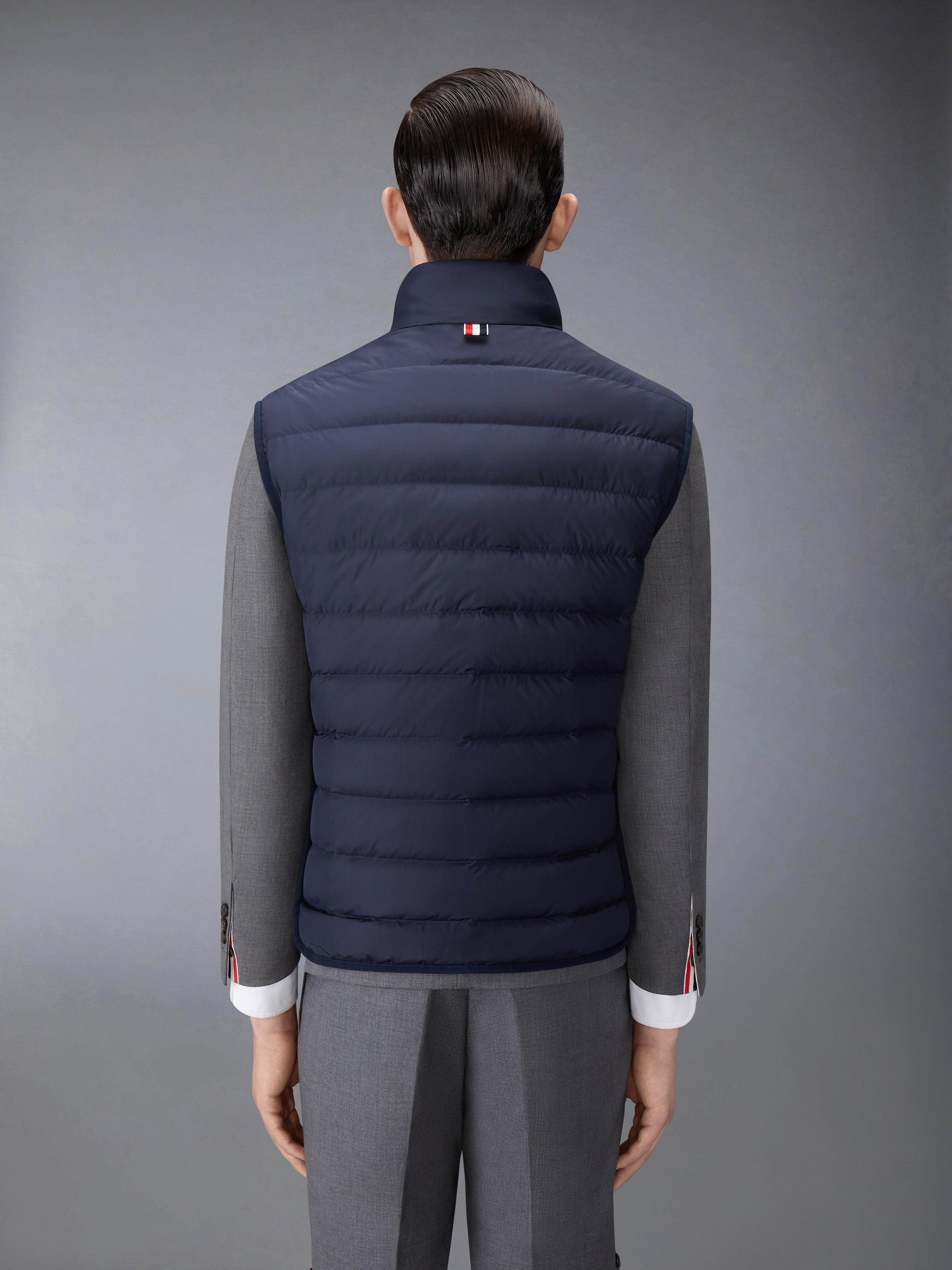 ULTRA LIGHT NYLON TECH FUNNEL NECK DOWN VEST - 3