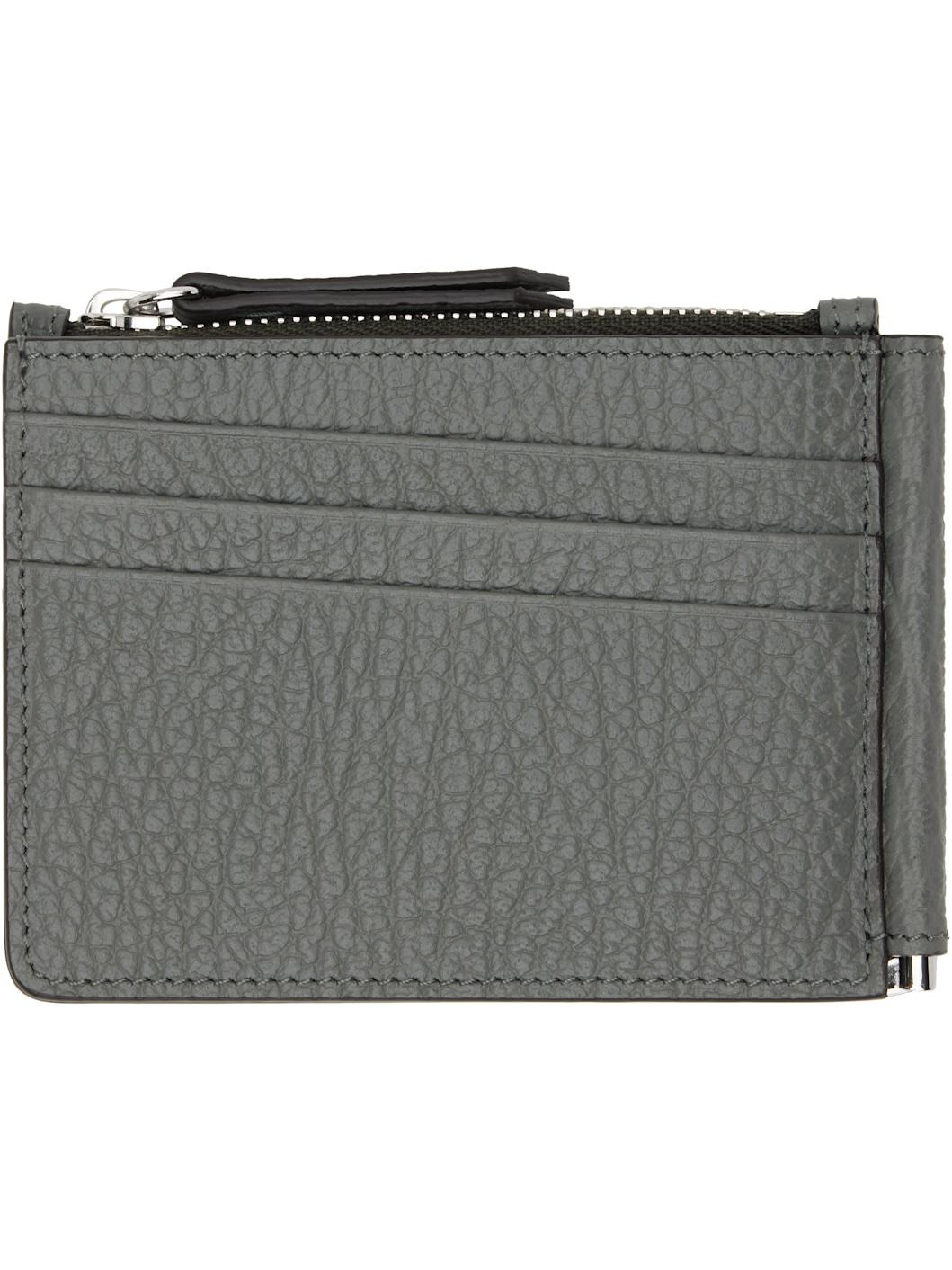 Gray Slim 2 Pincer Bifold Wallet - 2