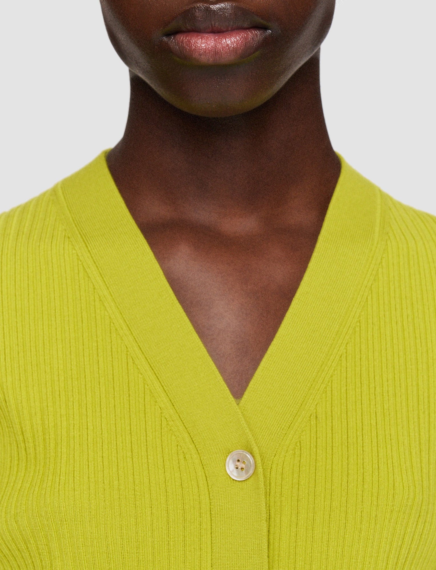 Merino Rib Cardigan - 5