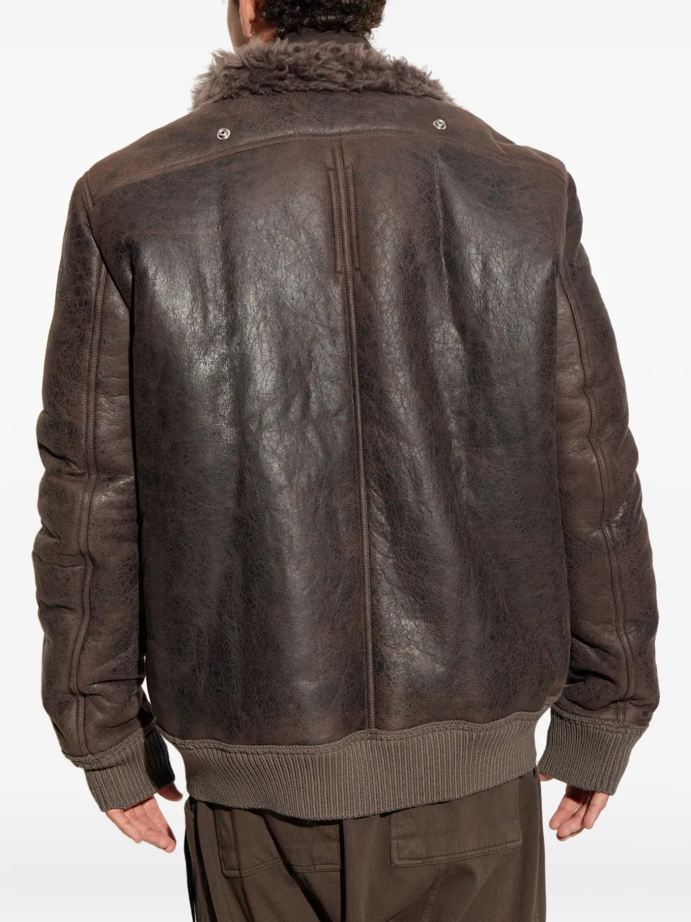 RICK OWENS - Men Bomber In Montone Hollywood Flight Jacket - 2