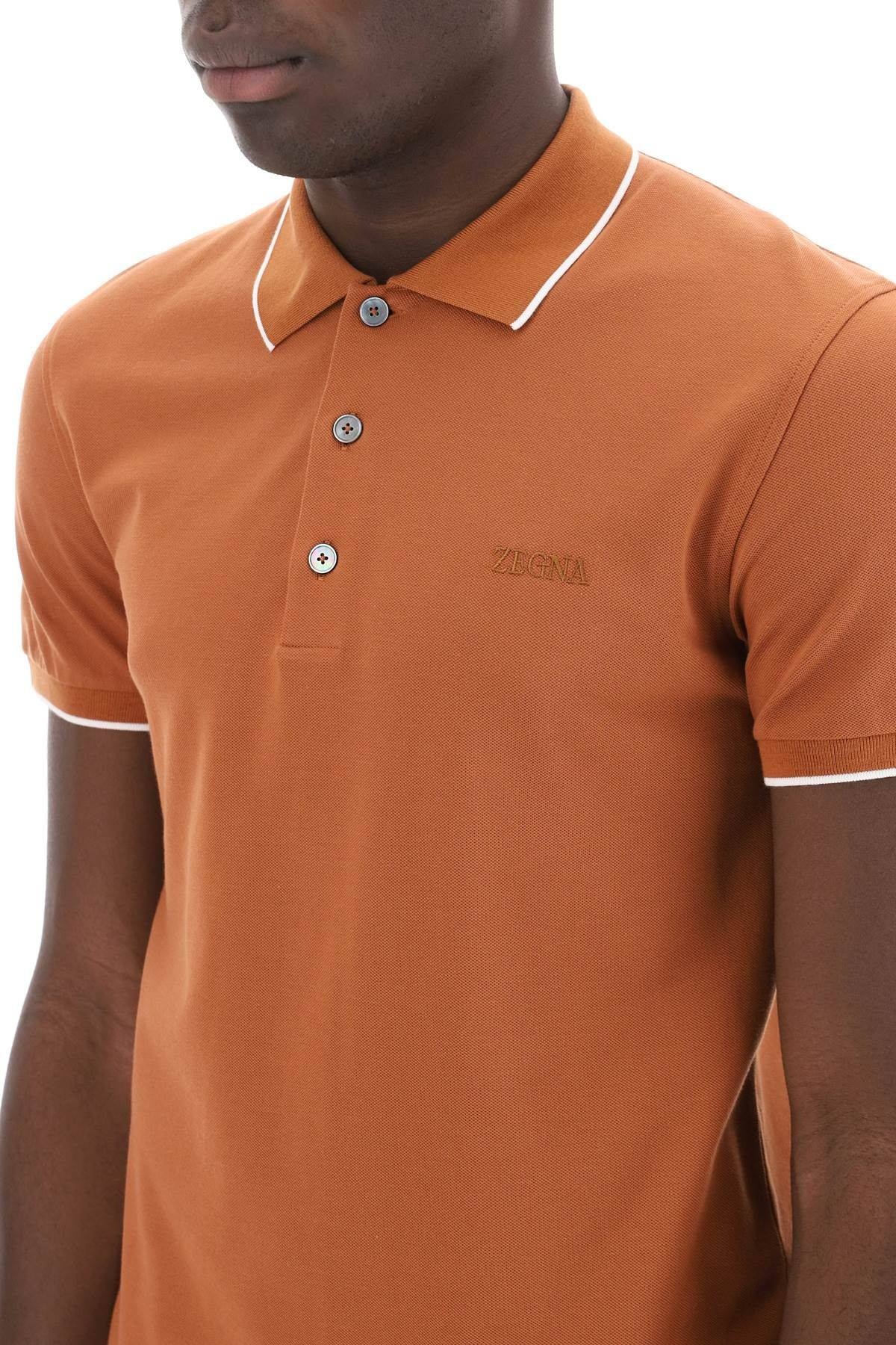 SLIM FIT POLO SHIRT IN STRETCH COTTON - 5