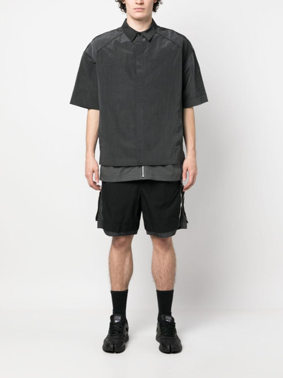 JUUN.J layered-effect short-sleeve shirt outlook