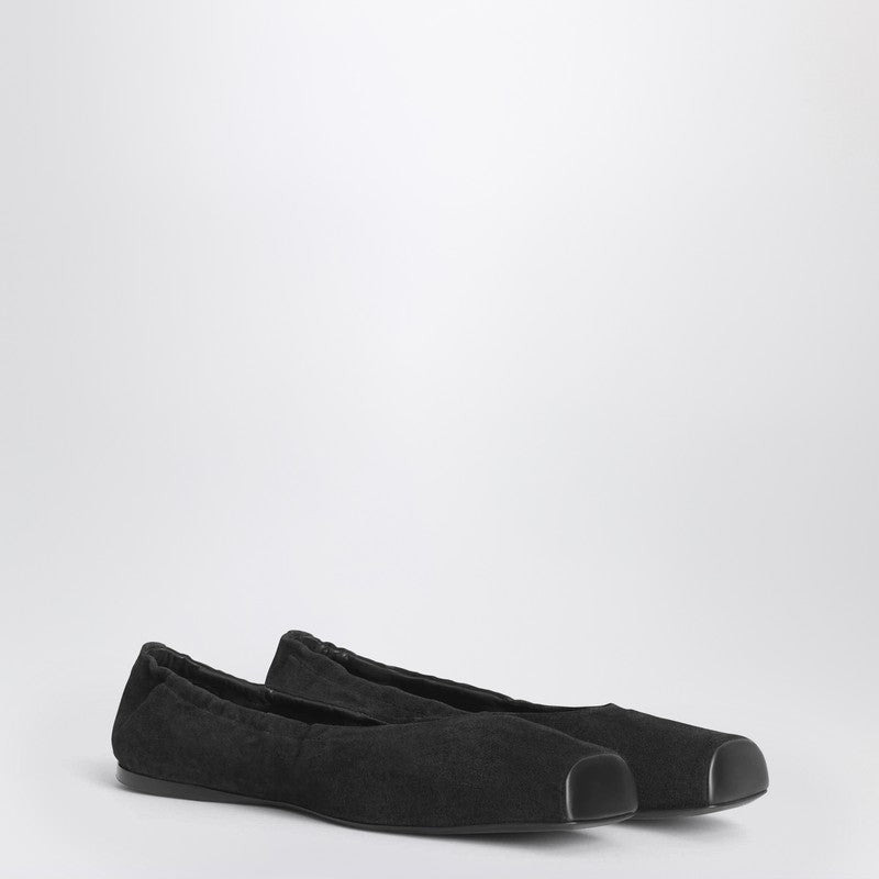 Alaia Two-Tone Ballerina With Square Toe In Brown Women - 1