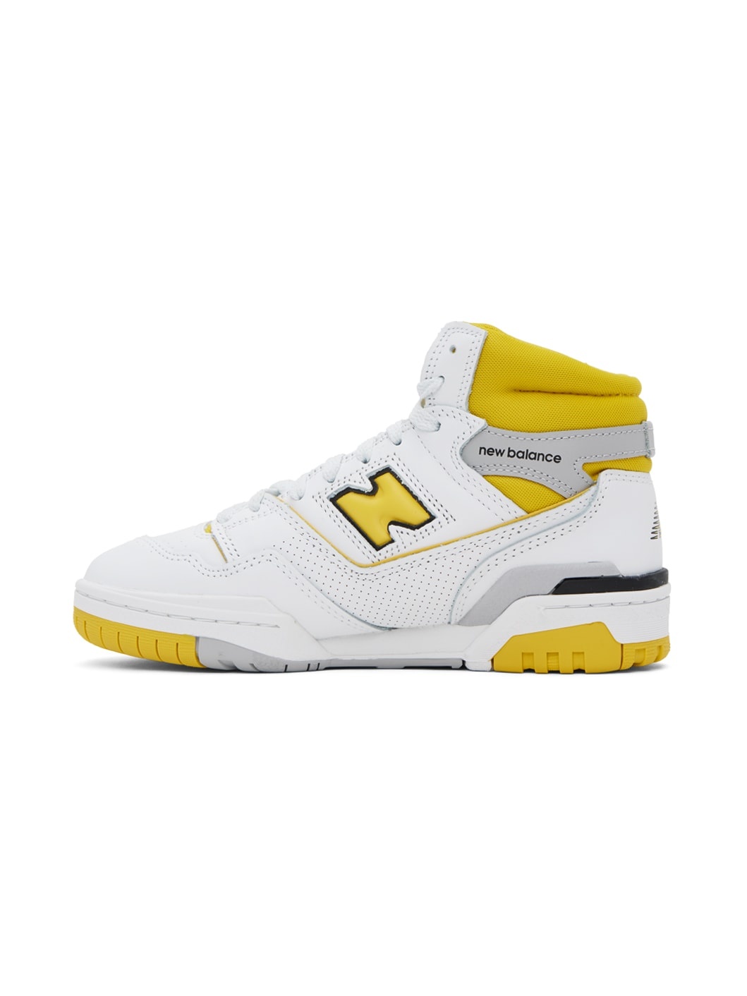 White & Yellow 650 Sneakers - 3