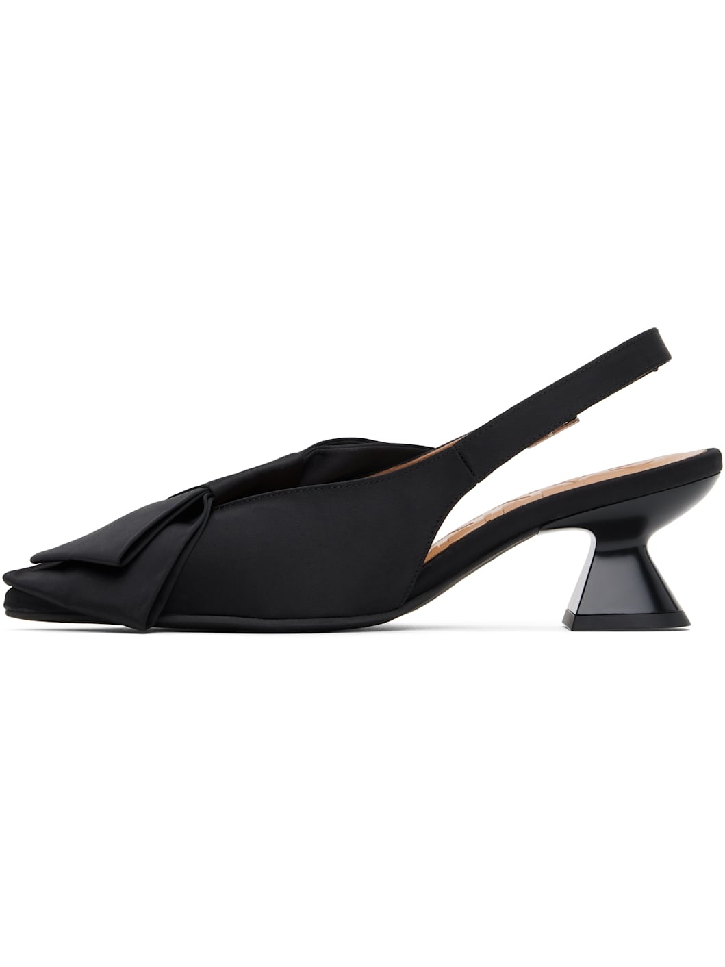 Black Bow Kitten Heels - 3