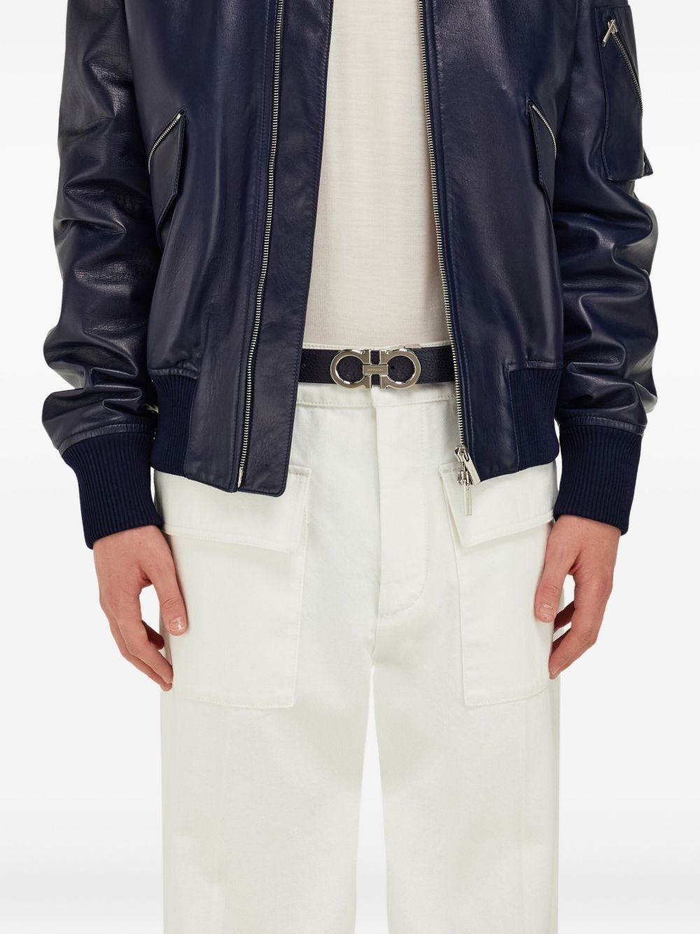 reversible Gancini belt - 3