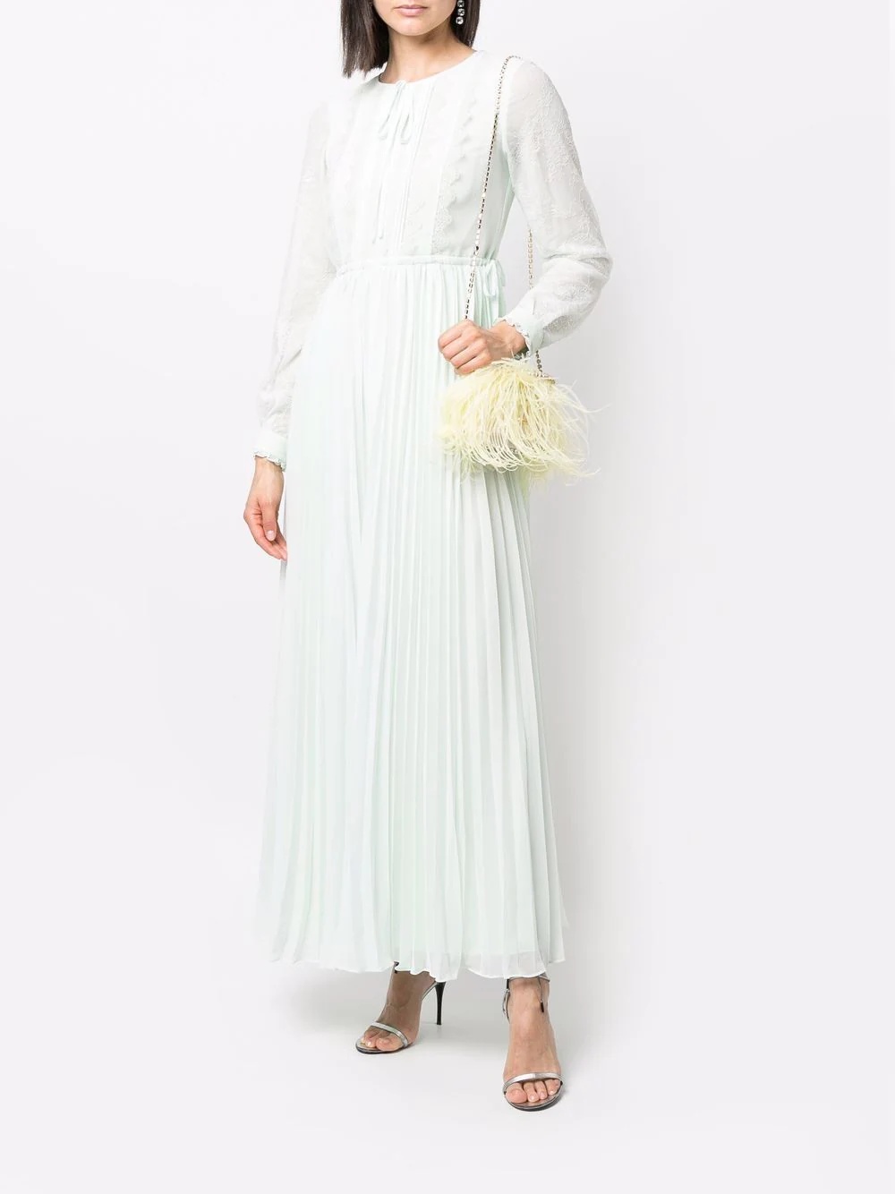 lace-trim maxi dress - 2