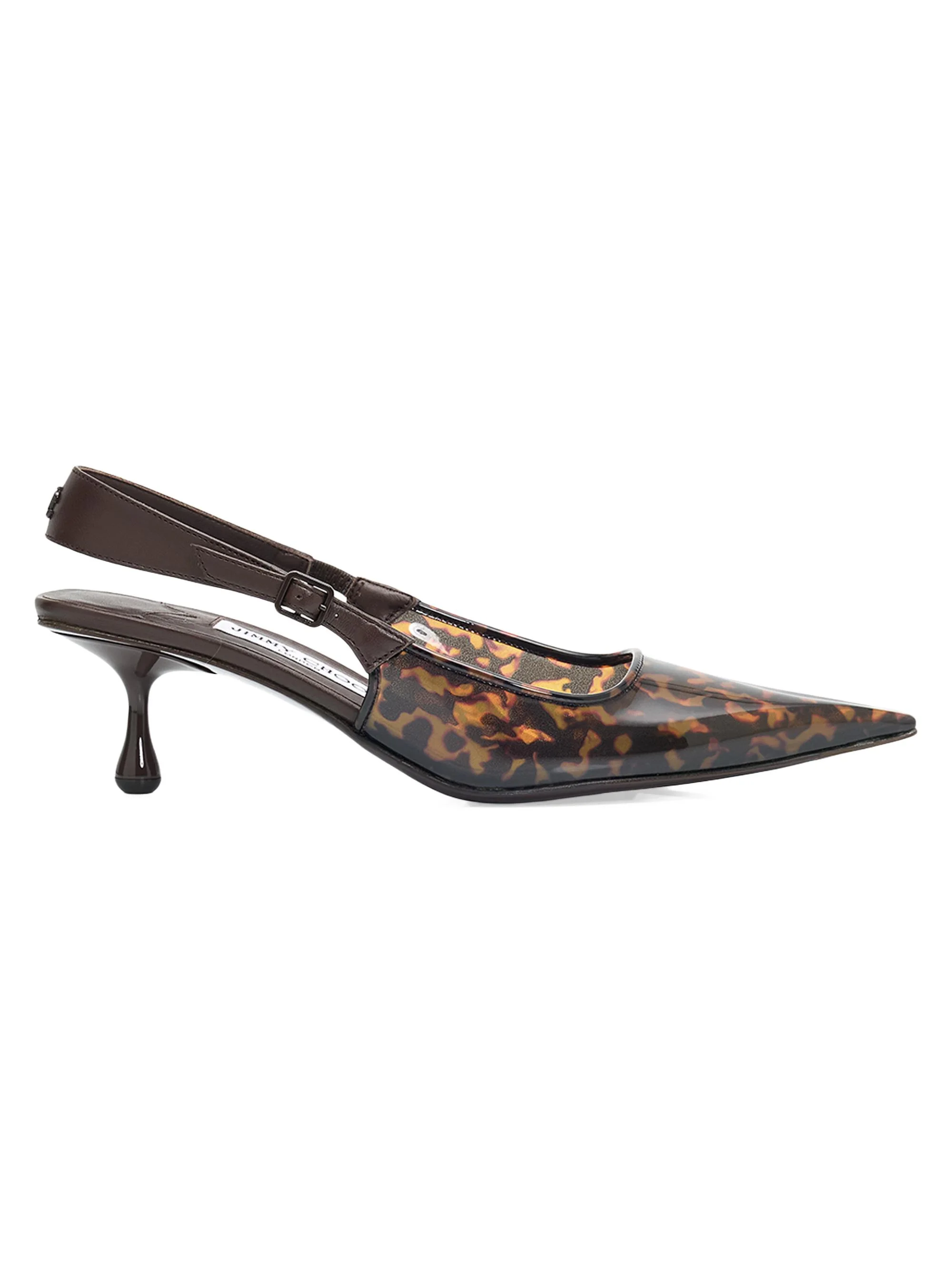 Women's Amel 50MM Tortoiseshell Slingback Pumps - Amber - 1