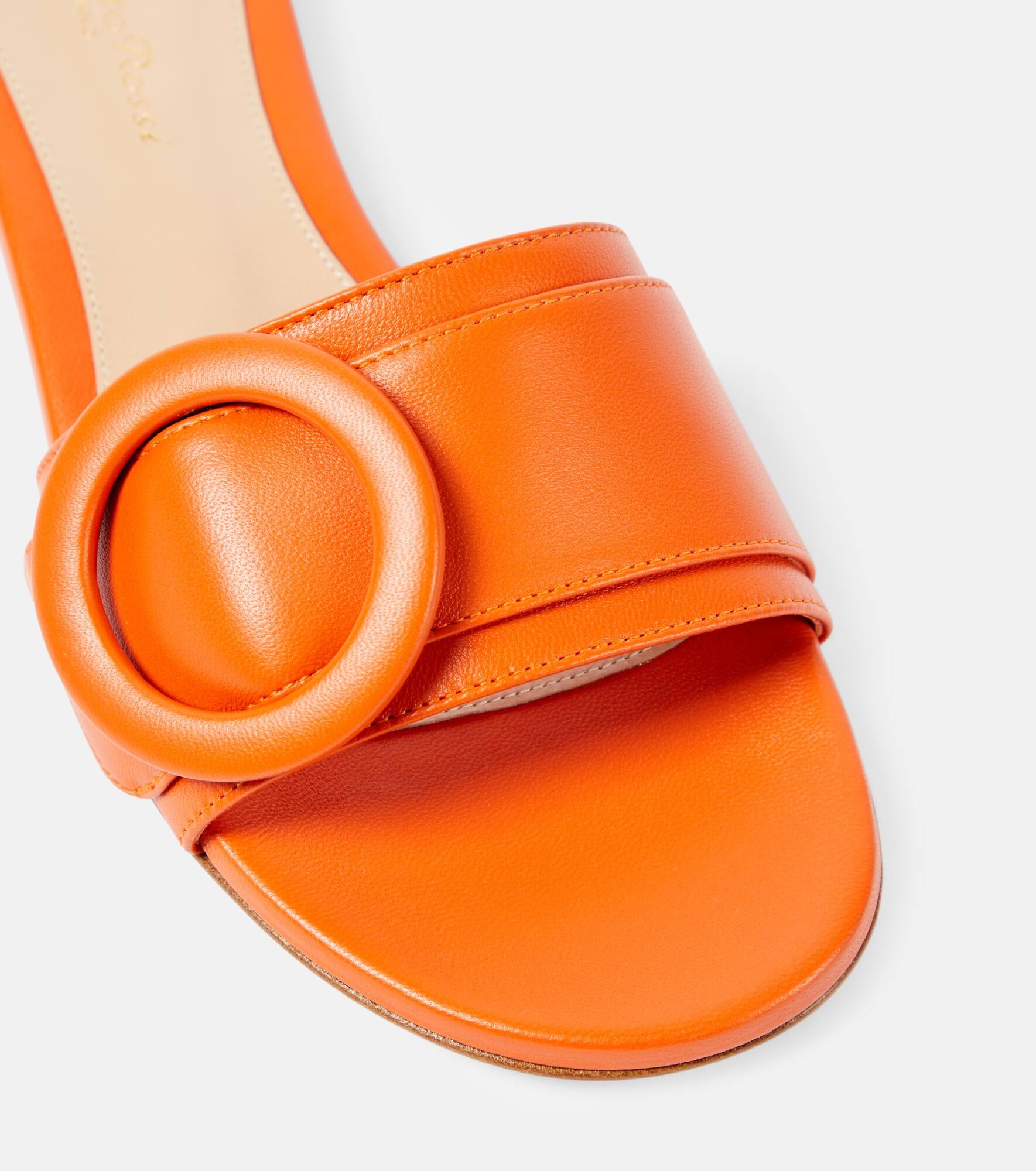 Embellished leather sandals - 6