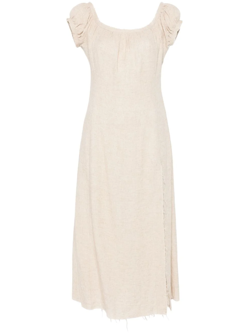 frayed midi dress - 1