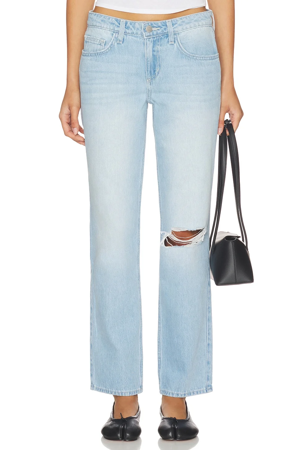 Nevia Low Rise Slouch Straight Jean - 1