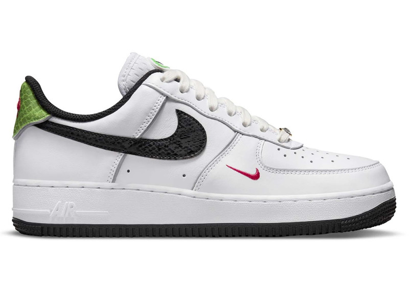Nike Air Force 1 Low '07 Just Do It Snakeskin White Black (Women's) - 1