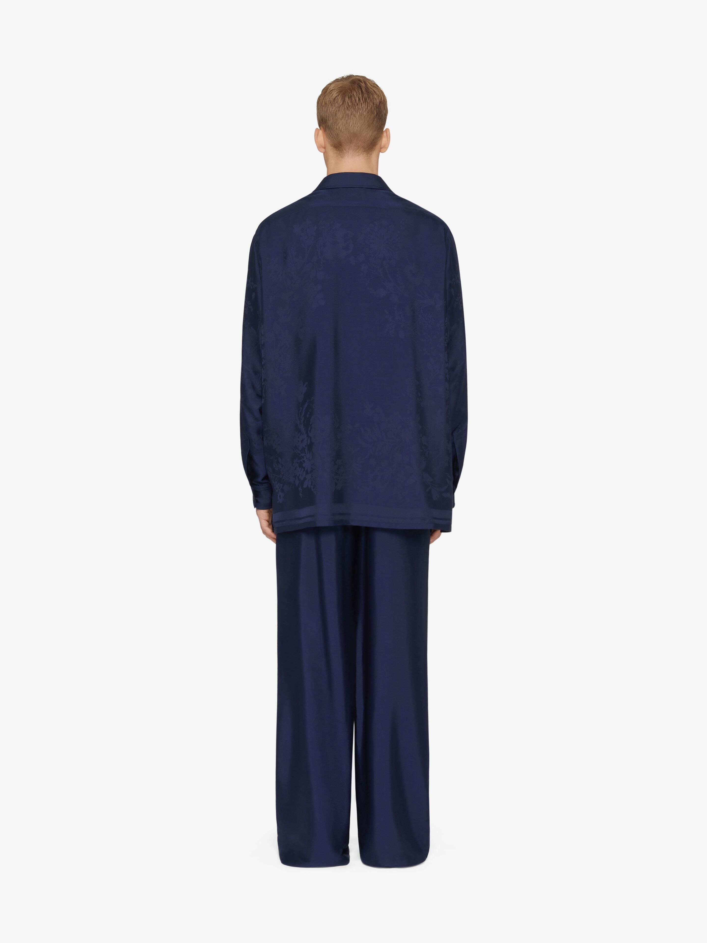 PANTS IN SILK FLORAL JACQUARD - 4