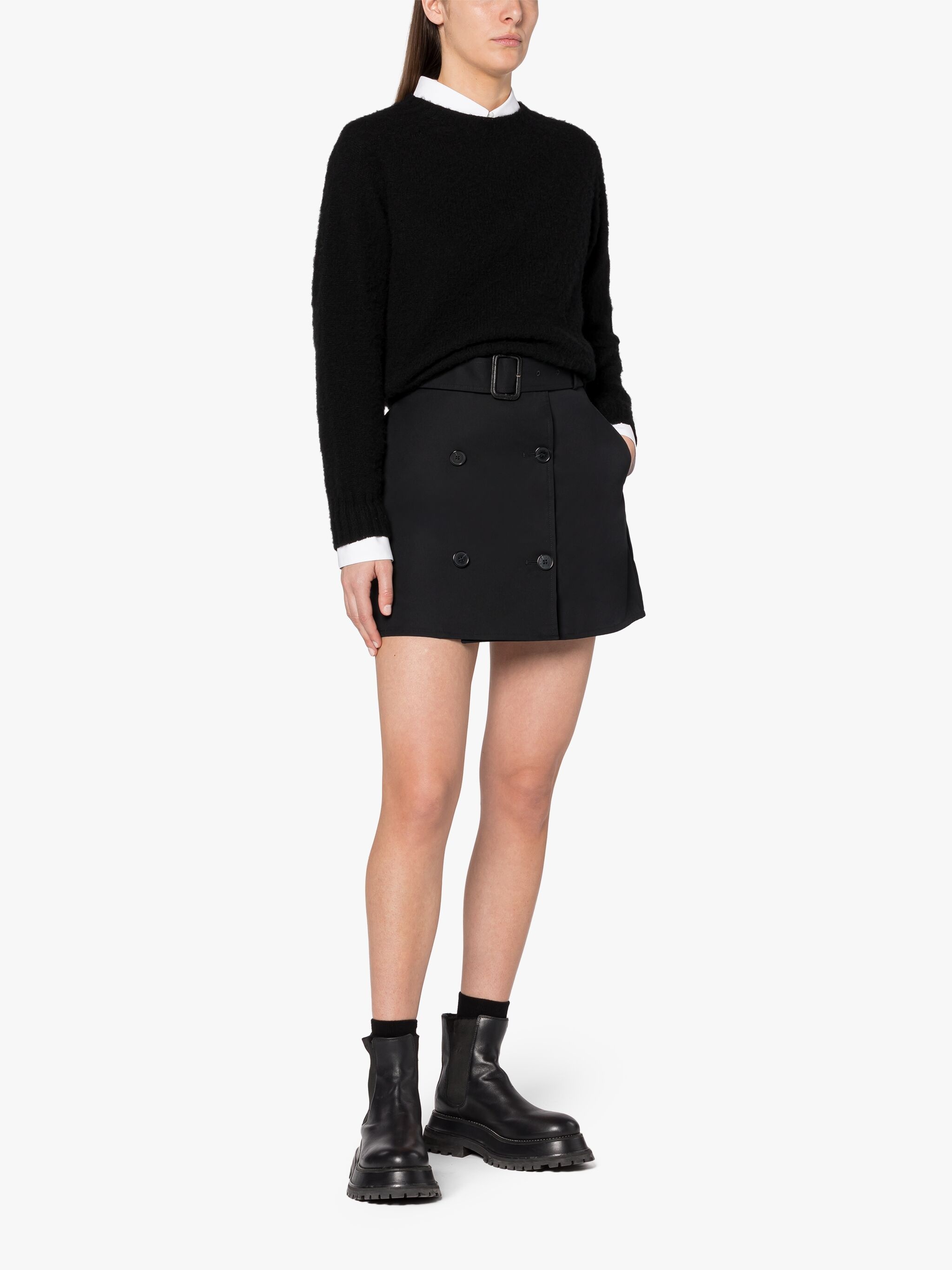 KENNEDI BLACK CREWNECK SWEATER - 2