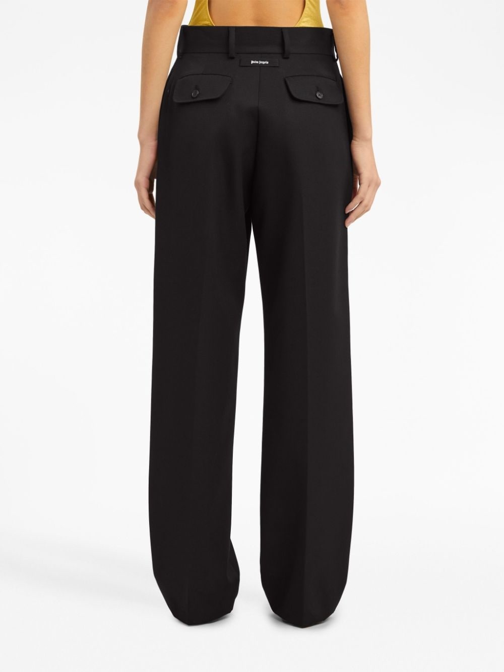 high-rise straight-leg trousers - 5