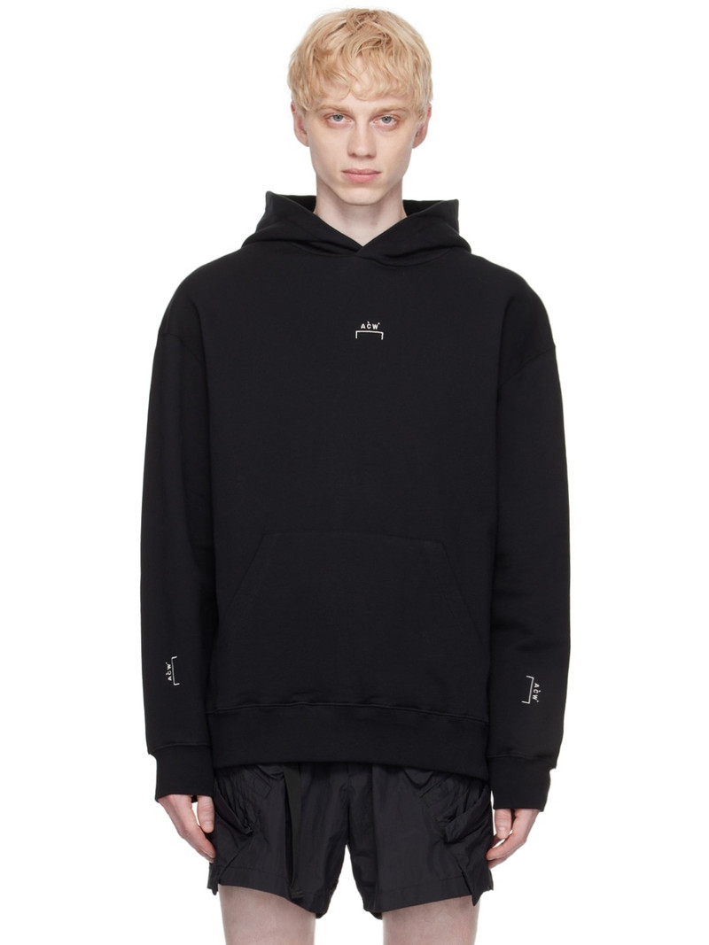 Black Essential Hoodie - 1