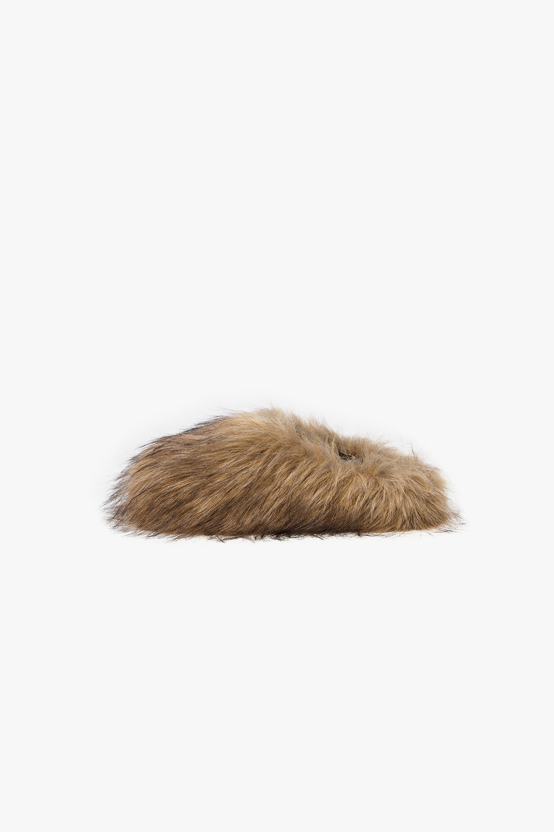 FAUX FUR CLOG BROWN - 1