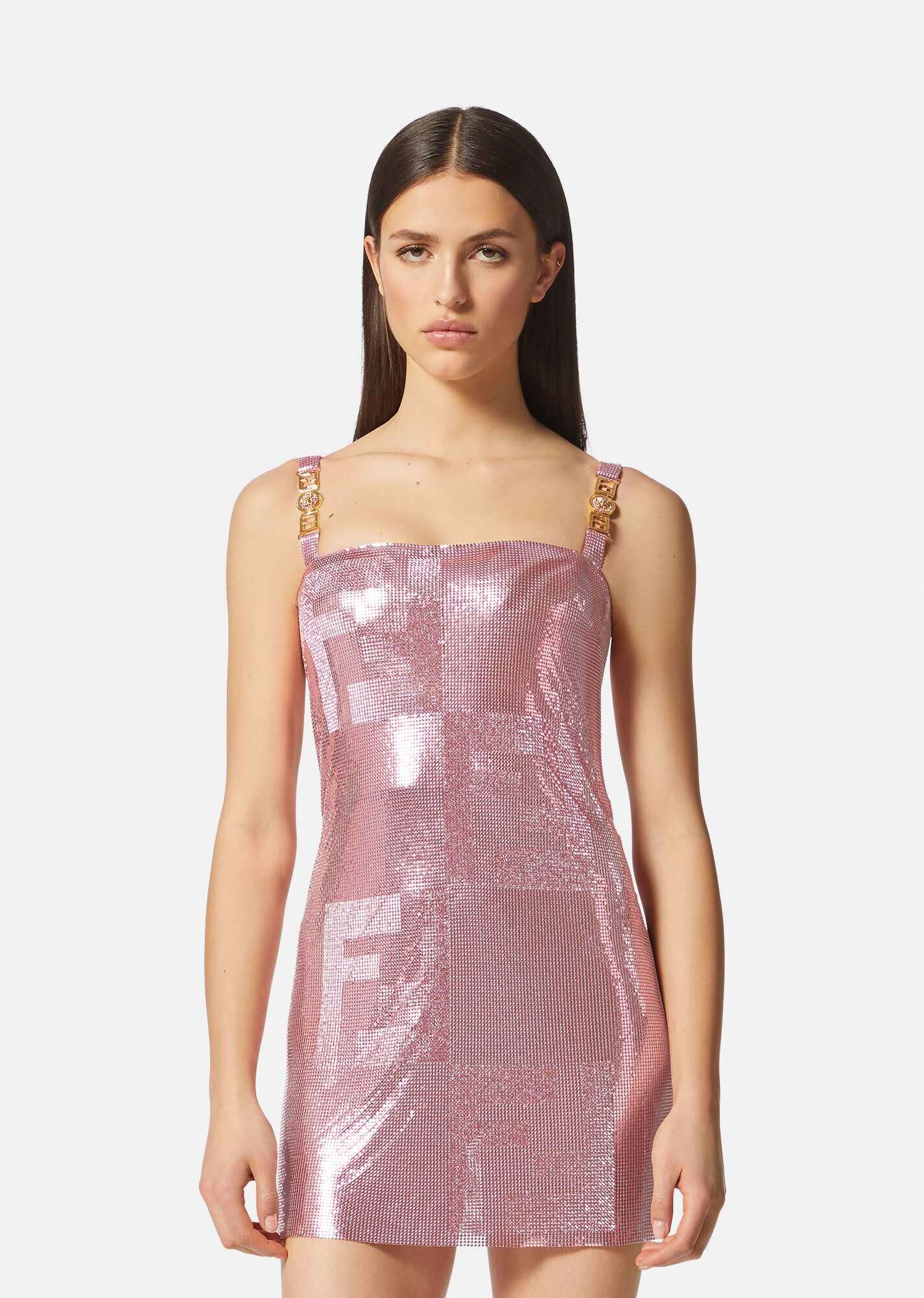 Fendace Metal Mesh Mini Dress - 3