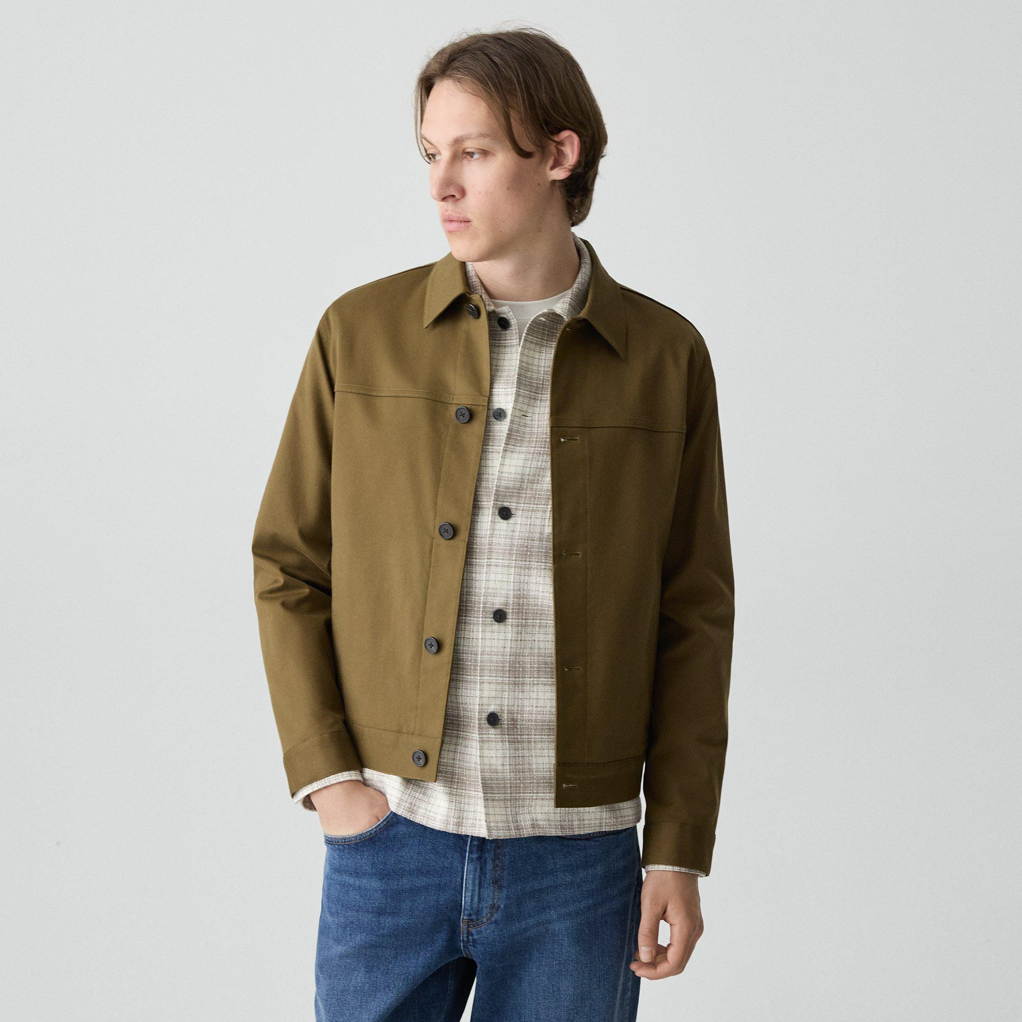 Button Jacket in Twill Stretch - 2
