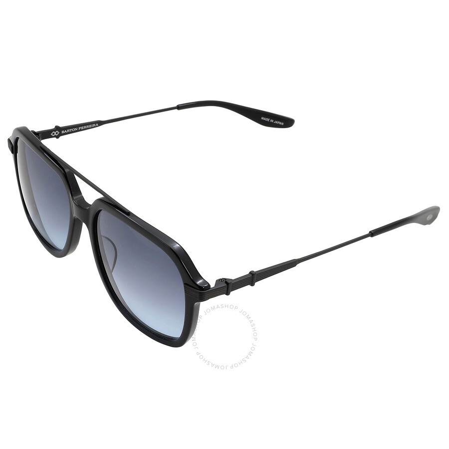 Barton Perreira - Barton Perreira D.ELLIS Steel Blue Navigator Men's Sunglasses BP40033I 01V 56 - 5