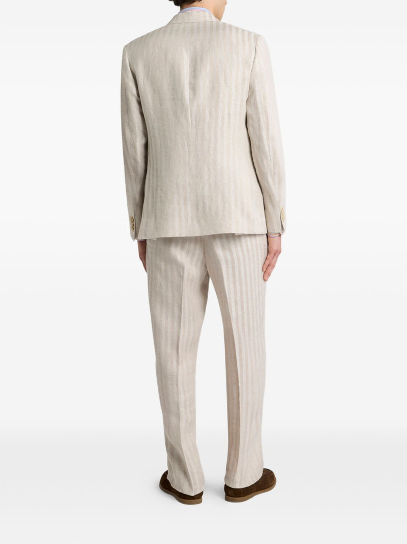 Etro striped single-breasted jacket outlook