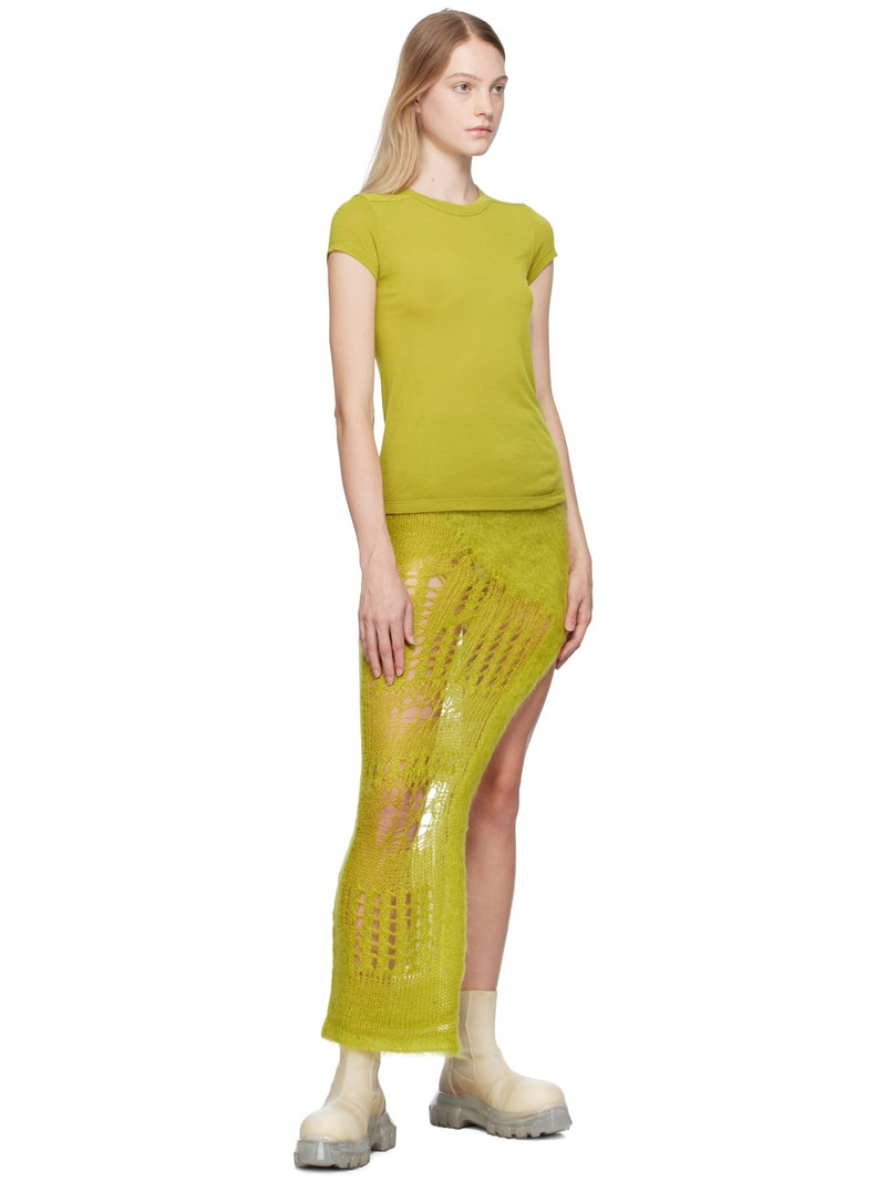 Rick Owens Yellow Ziggy Maxi Skirt outlook