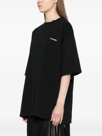 We11done Black Princess Print Damaged T-Shirt | club21