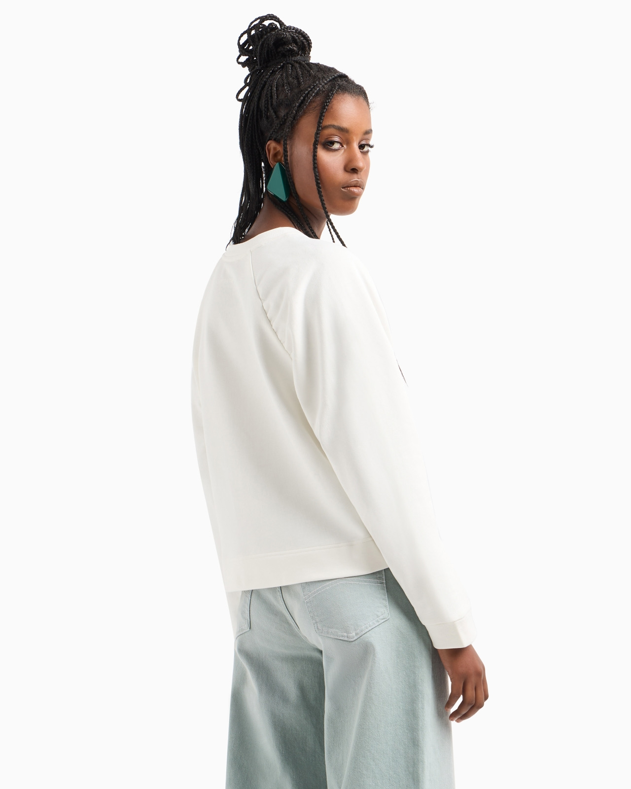 ASV organic French terry sweatshirt with shiny rubberised eagle - 3