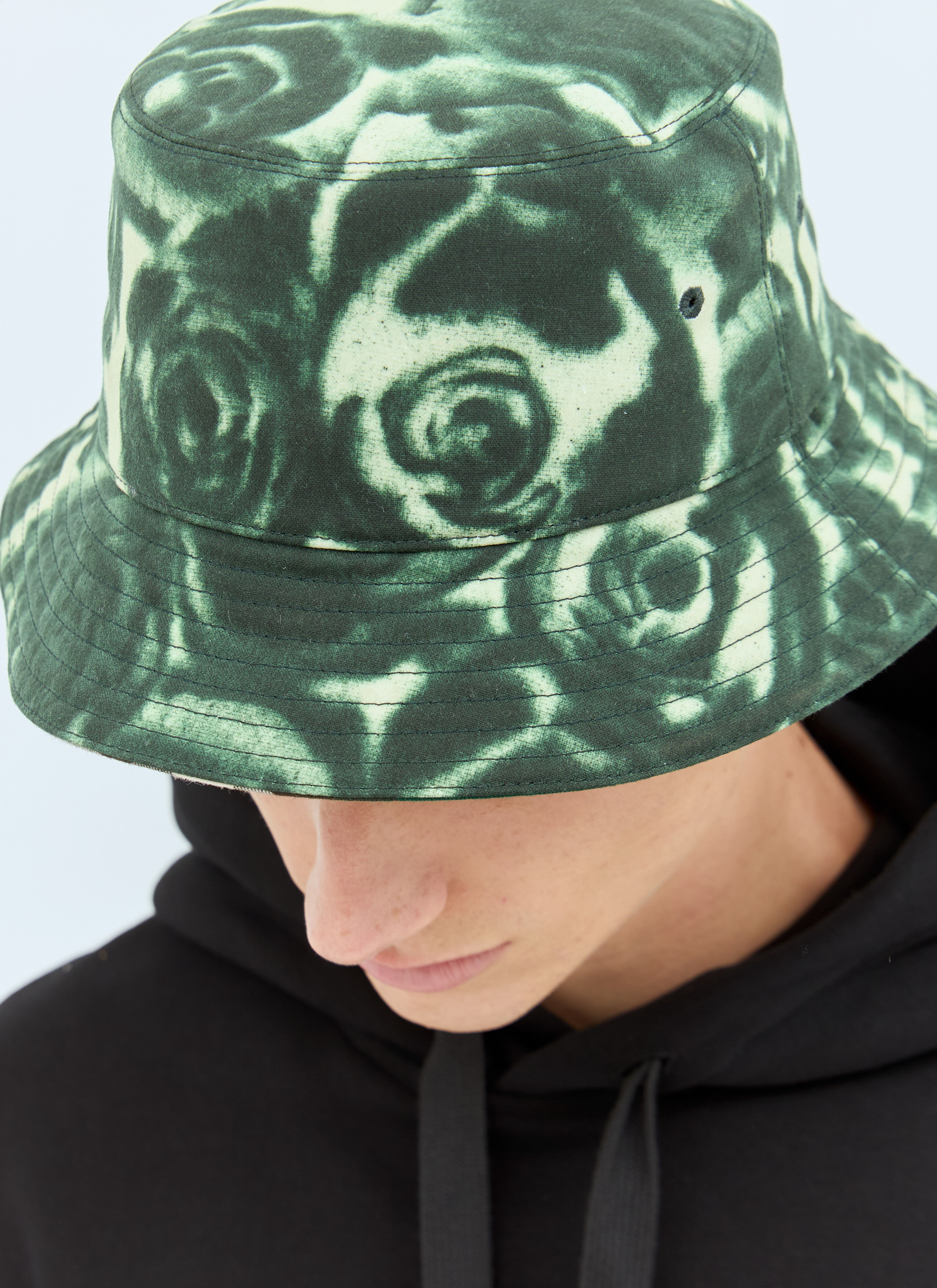 Rose Print Wax Bucket Hat - 5