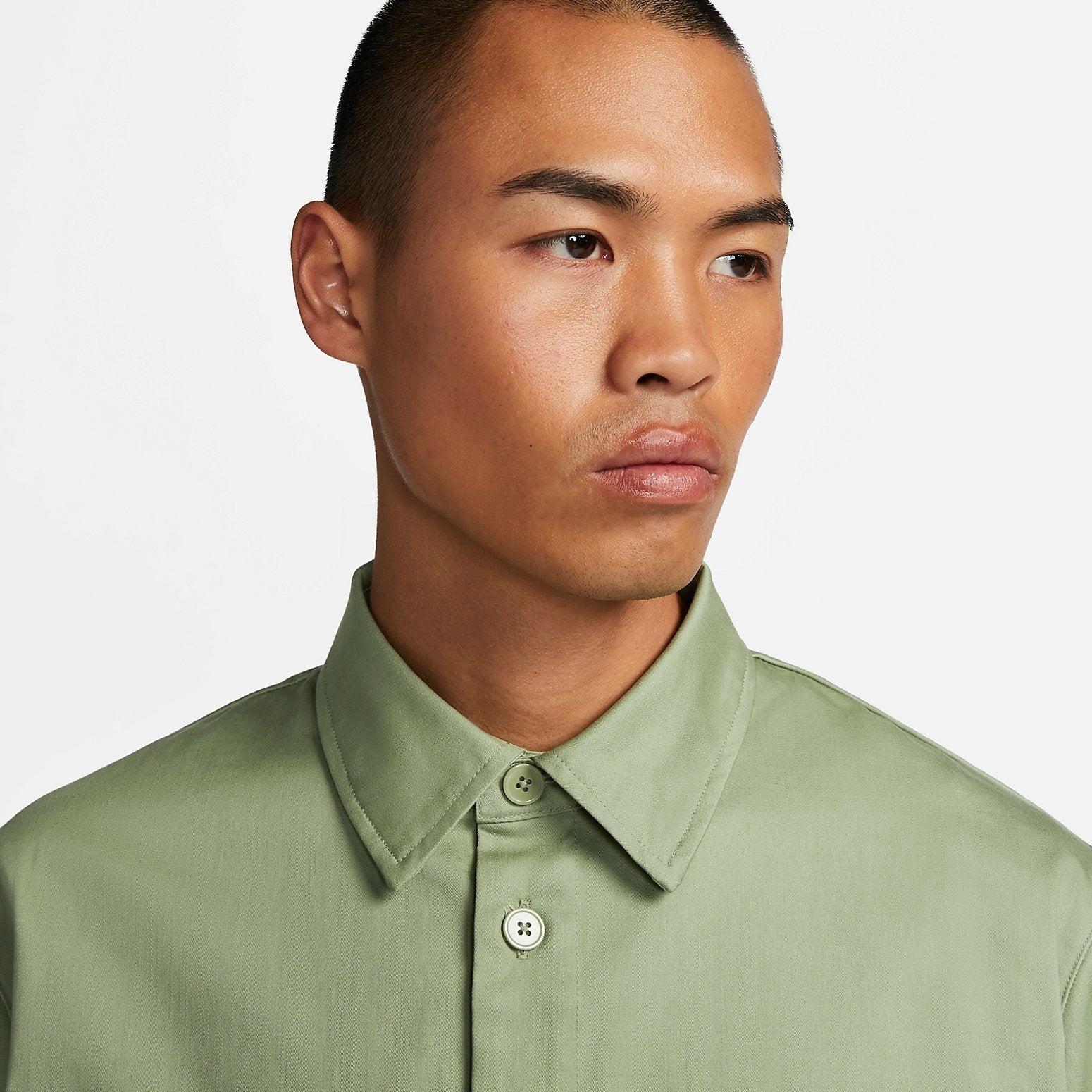 Nike Life Woven Military Button-Down Shirt 'Green' DX3341-386 - 2