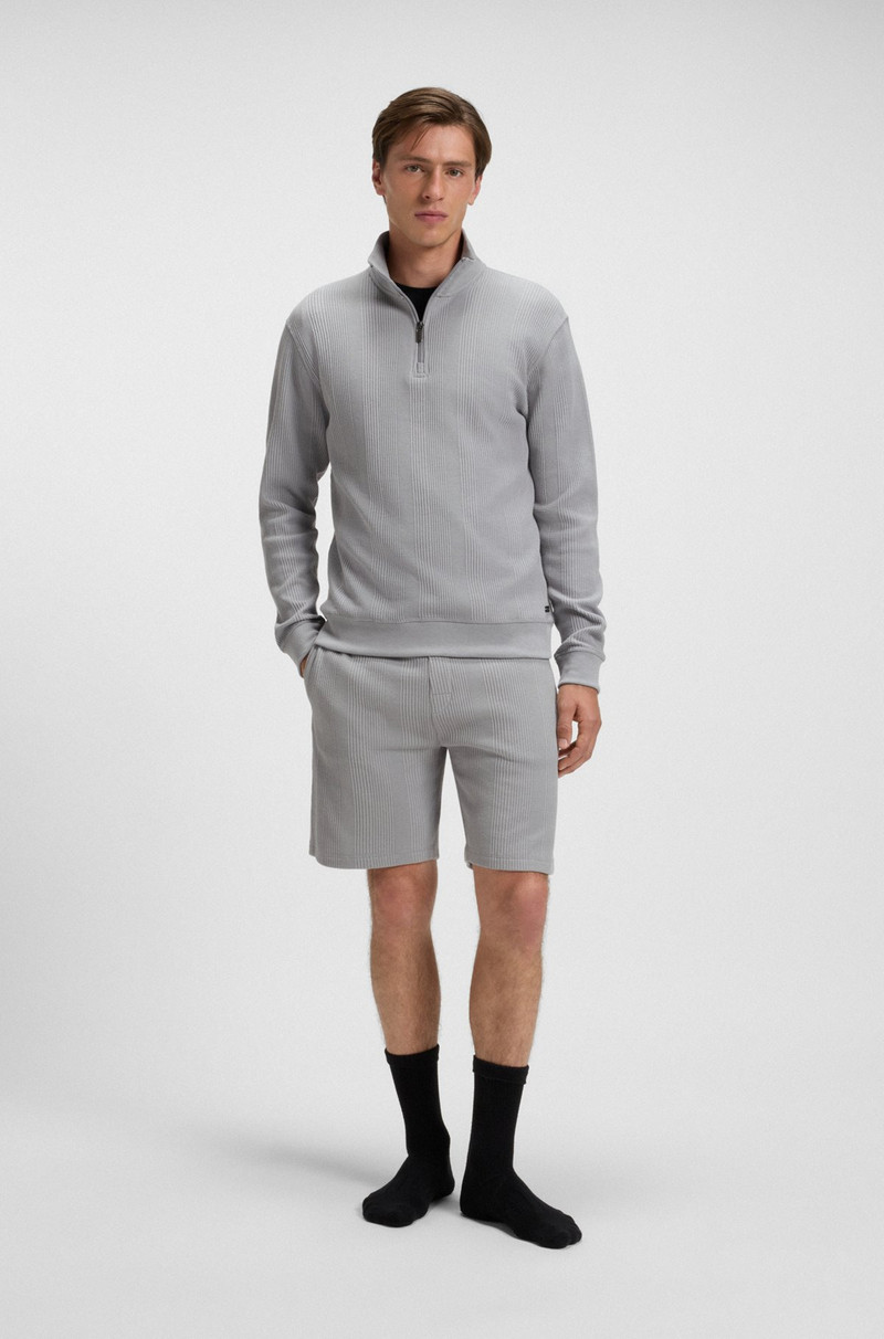 BOSS ZIP-THROUGH SWEATSHIRT IN COTTON outlook