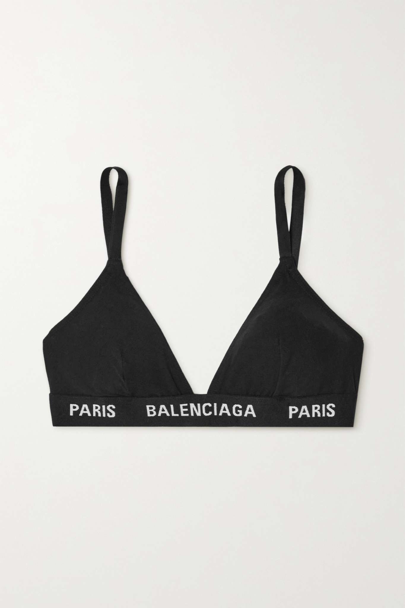 BALENCIAGA Stretch-cotton jersey soft-cup triangle bra