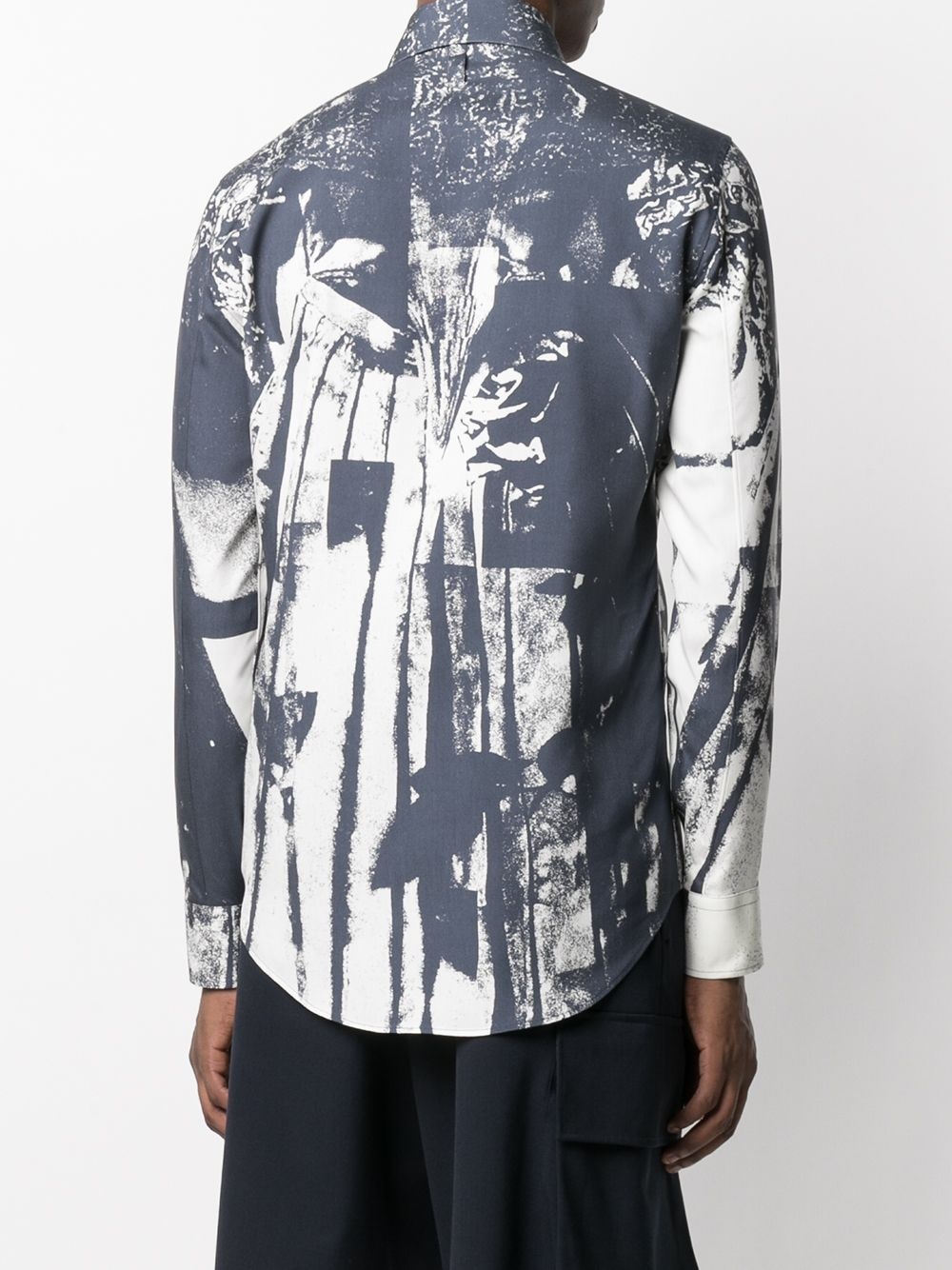 abstract-print button-up shirt - 4